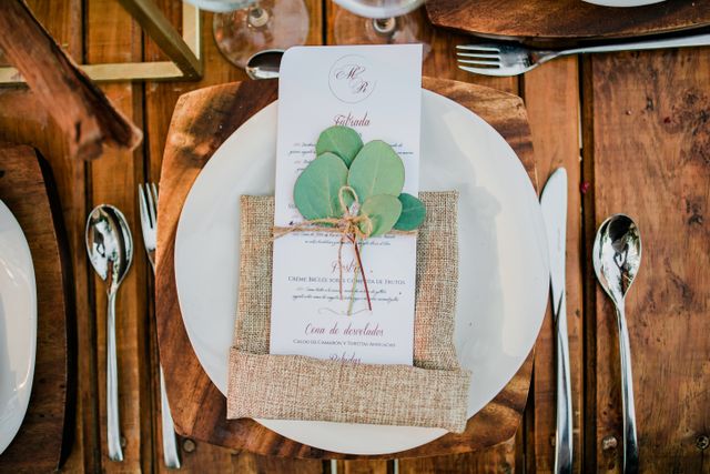 Rustic Wedding Menu