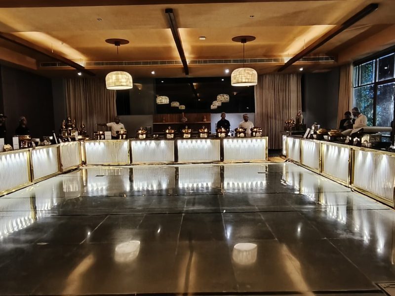 luxury indian wedding food display
