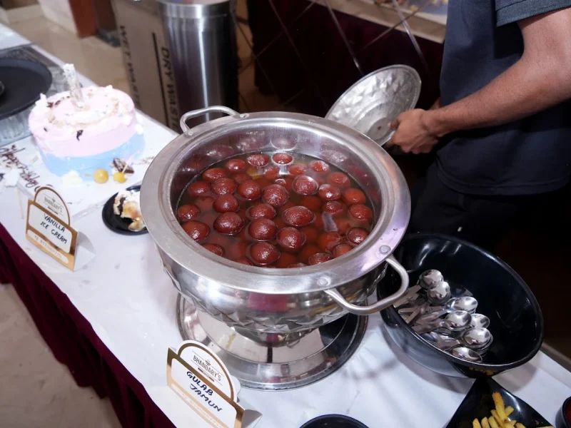 wedding dessert table traditional indian sweets